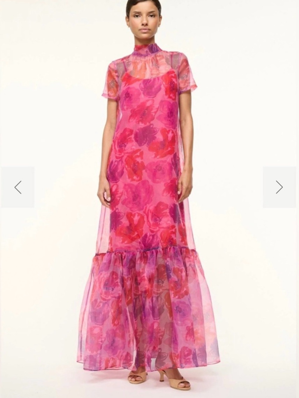 STAUD Calluna Magenta Dress Large